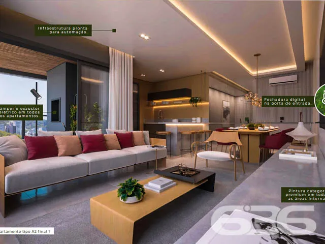 Belíssimo apartamento à venda com 3 quartos no bai